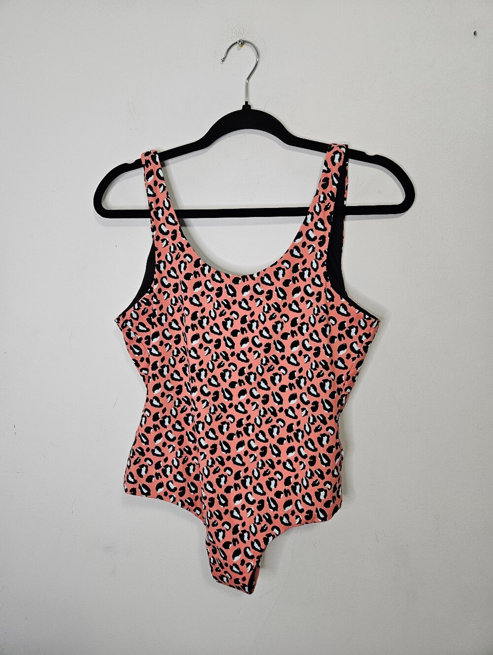 Reina Olga Animal Print One Piece Swimsuit Sz M Leopard Print